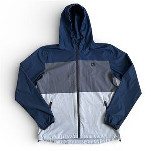 Rip Curl Men’s Elite Anti Series Navy and Gray Windbreaker Size L